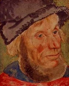 Kopf eines Bauern
       Lucas Cranach d.Ä.
       Aquarell
       um 1515 (auch 1505/1506 ?)