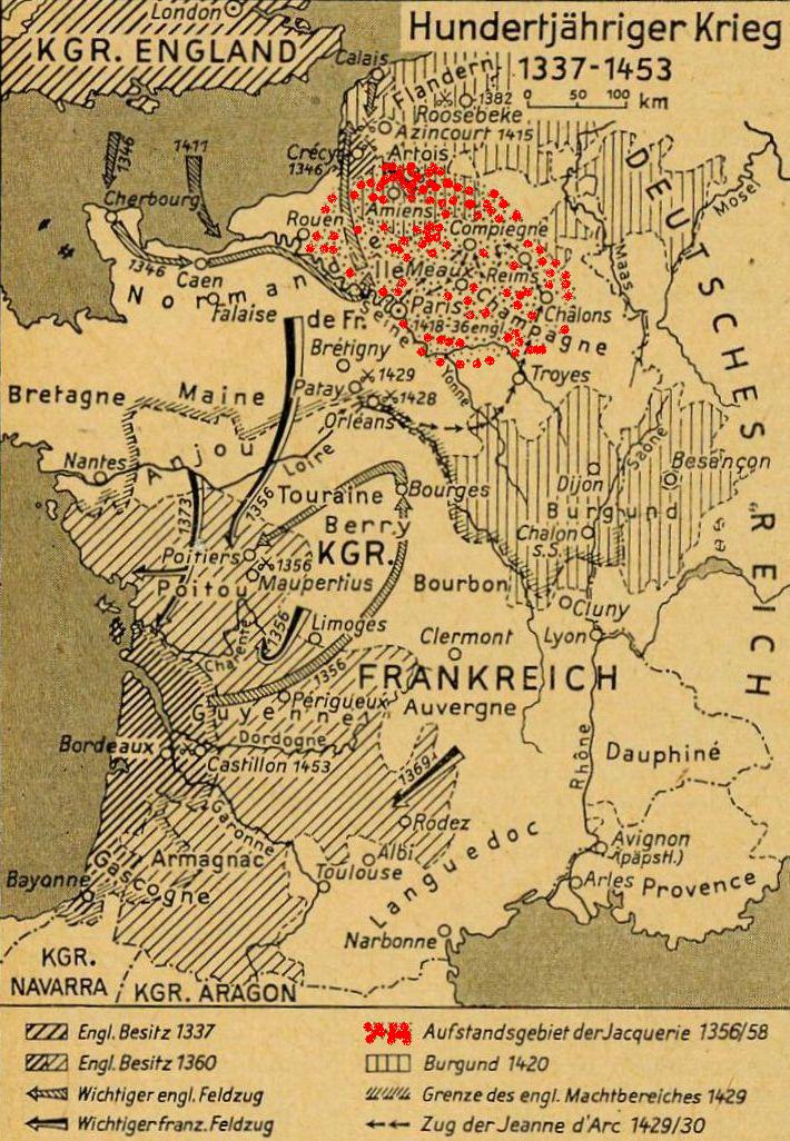 Karte zum Aufstandsgebiet