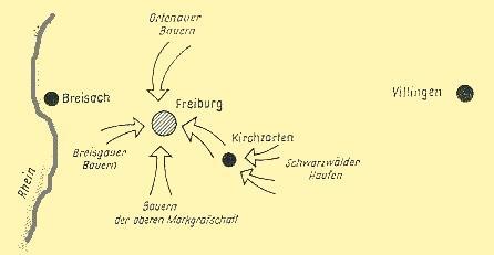 Die Belagerung von Freiburg im Mai 1525