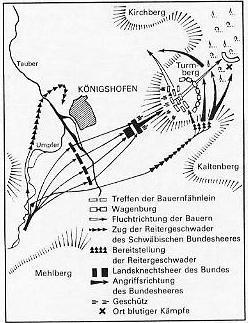 Schlacht bei Königshofen am 2.Juni 1525