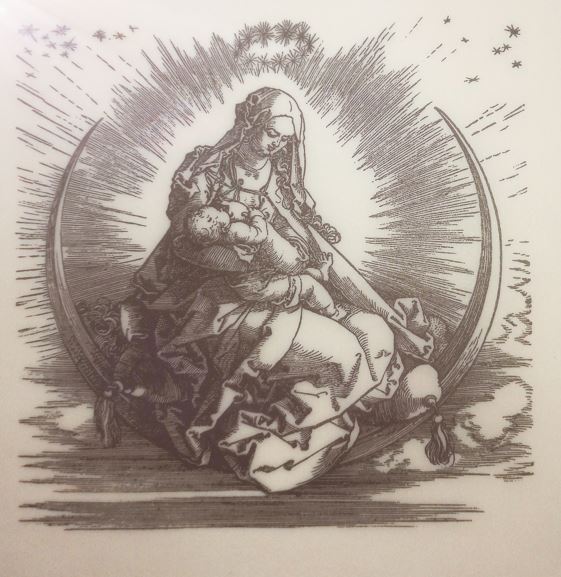 Die Jungfrau auf der Mondsichel Holzschnitt von Albrecht Dürer 1510