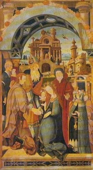 Verlobung Mariae  um 1519 Jerg Ratgeb 