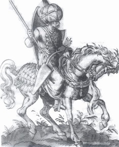 Türkischer Reiter ◊ Kupferstich von Jost Amman (1539-1591)