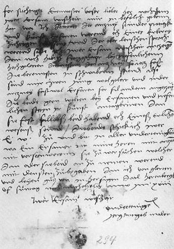 Brief Ratgebs an Stalberg vom 3.10.1518