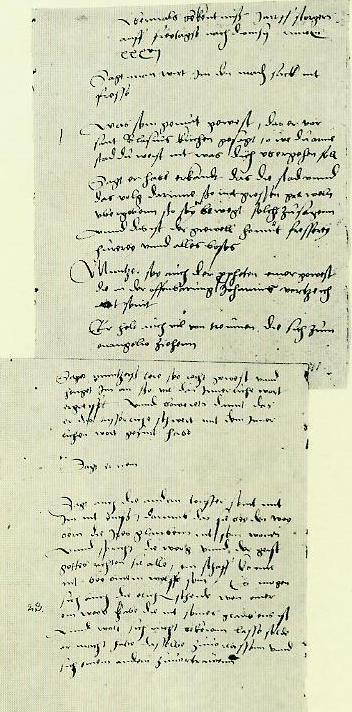 Protokoll des  Verhörs des  Täufers Jakob Storger in Mühlhausen vom 12.Oktober 1537